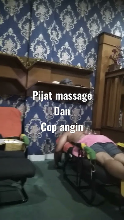 pijat massage asmr  dan cop angin //kecapean habis mudik #shorts