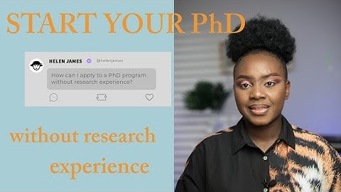 Breaking into a PhD Without Research Experience: My Advice