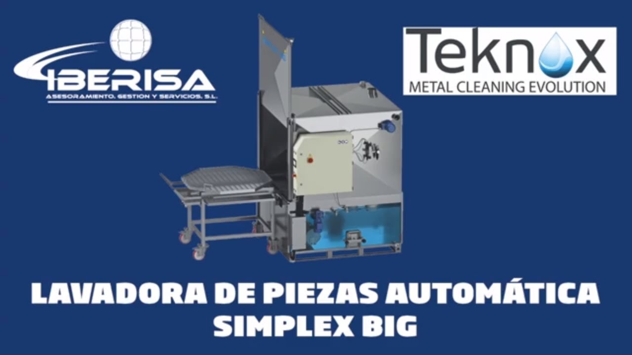 MAQUINA LAVADORA DE PIEZAS MECANICAS 800Kg HEAVY DUTY ROBUR R 1800 TEKNOX