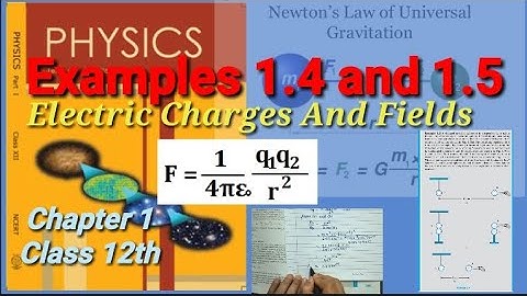Examples 1.4 and 1.5 | Class 12th Physics | Electric Charges And Fields |