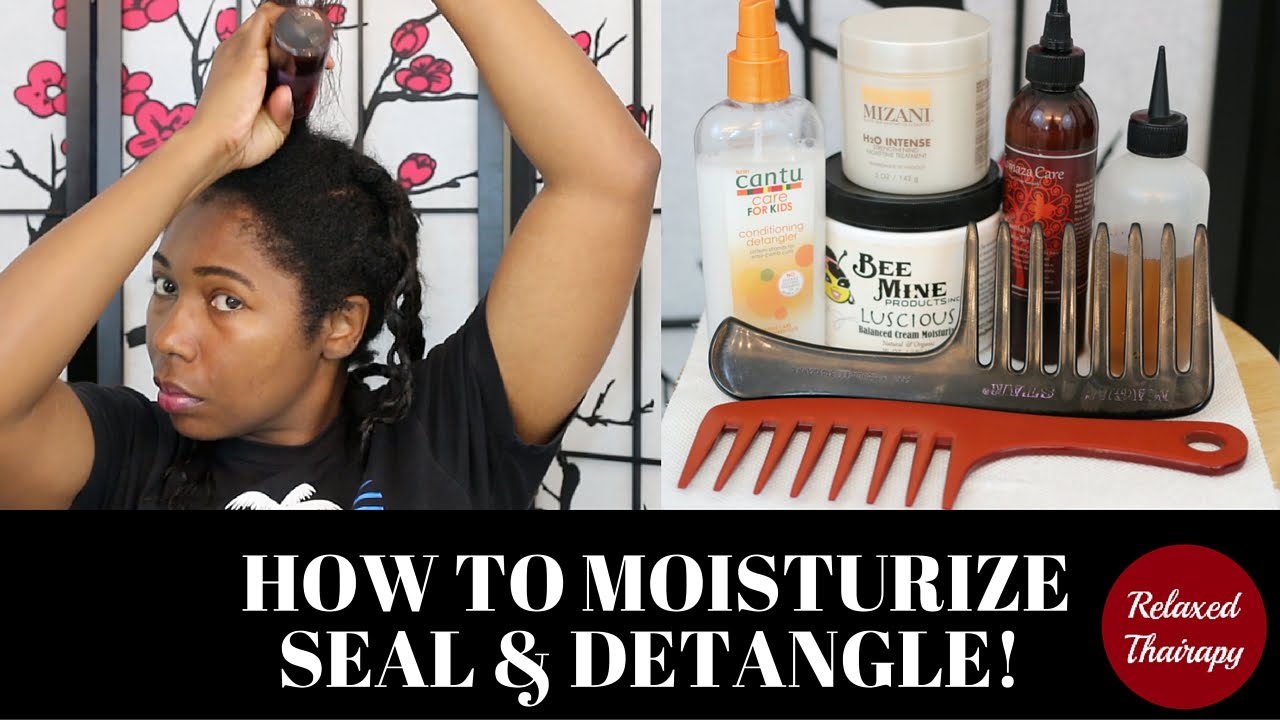 [78] How to Moisturize and Seal Transitioning Hair YouTube