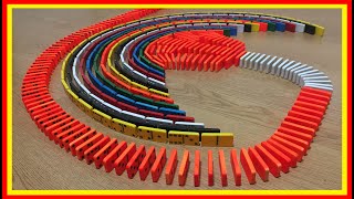 INCREIBLE EFECTO DOMINO - ⭕️ JUEGO DE DOMINO DE COLORES ⭕️ domino tricks dominoes effect domino game screenshot 5