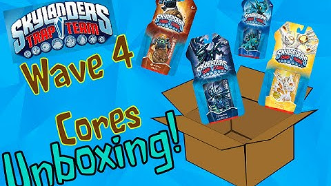 Skylanders: Trap Team: Wave 4 Cores Unboxing (Rocky Roll, Echo, Spot Light & Black Out)