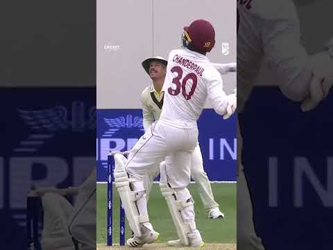 Chanderpaul jnr smashes cummins for a huge six #playoftheday