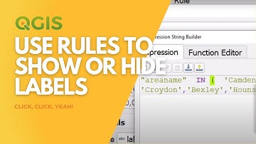 Use rules to show or hide labels in QGIS
