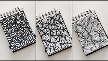 3 Zentangle patterns || zentangle art || Doodle patterns