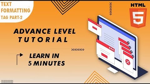 HTML Text Formatting Tags Tutorial Part II || Html Full Course In Urdu Hindi