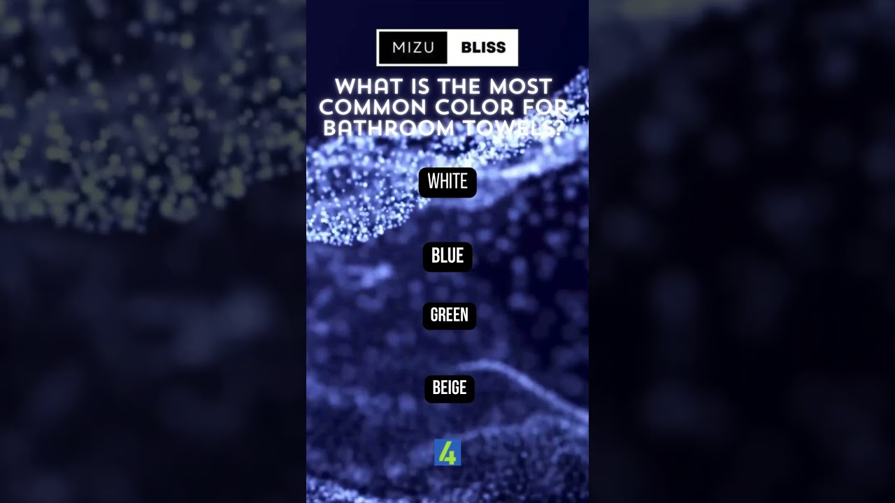🎨 Towel Tones: Most Common Color Revealed! | Bathroom Trivia Quiz 