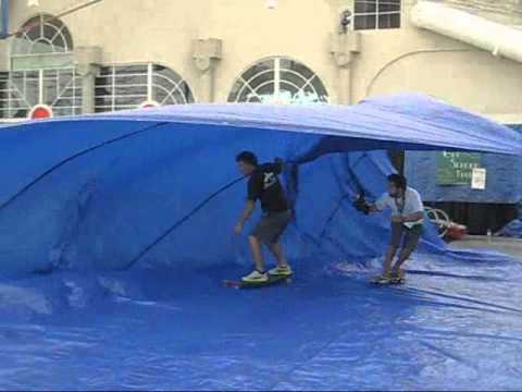 Jeff Clark & Omar Etcheverry Tarp Surfing at ASR 2010