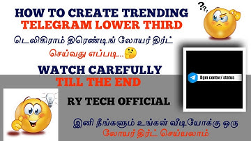 How To Make Telegram Lower Third in 10 Steps