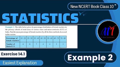 Chapter 14 Statistics ( Example 2 ) Exercise 14.1 Class 10 Maths | NCERT Maths