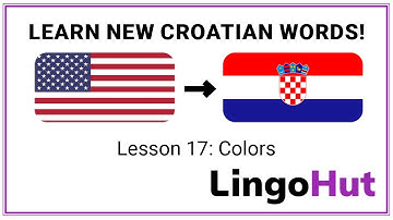 Croatian lessons: Colors