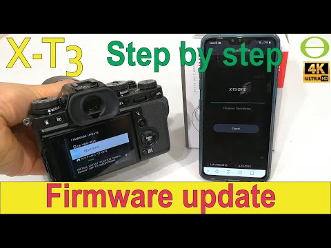How to update the firmware on the Fujifilm X-T3 DSLR camera - step by step