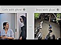 Girls with ghost  vs boys with ghost   new funny  
