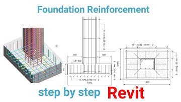Foundation reinforcement (Part A) Step by Step | Revit structure |Revit2020|