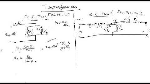 Open circuit test and Short circuit test of Transformer
