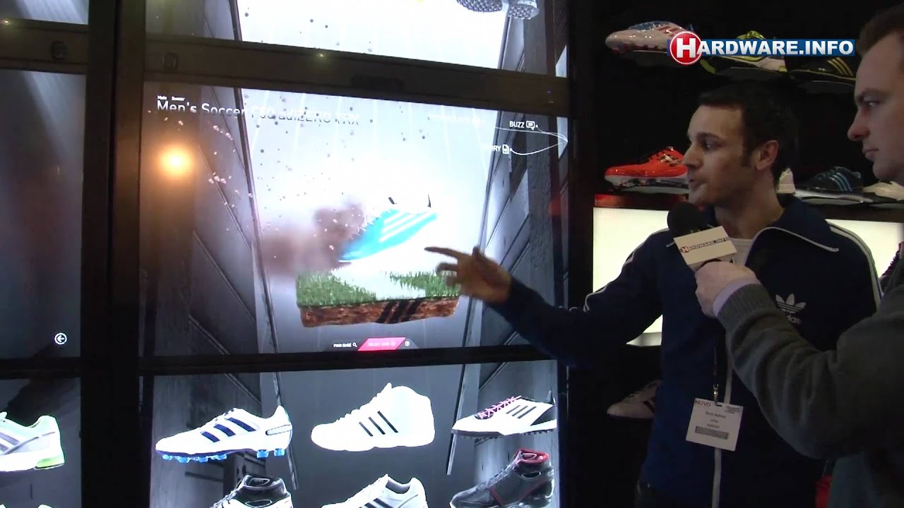 plotseling moordenaar Belonend ISE 2011: Adidas in store virtual shoe wall - YouTube