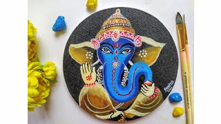 Ganesha painting + acrylic painting tips for beginners/ how to blend acrylic paint/tutorial