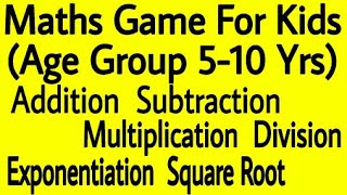 Basic Math Android App For Kids:Addition,Subtraction,Multiplication,Division Maths Fun Game For kid screenshot 4