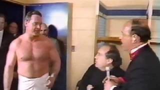 Roddy Piper interrupts an interview with Danny DeVito (02-18-1985)