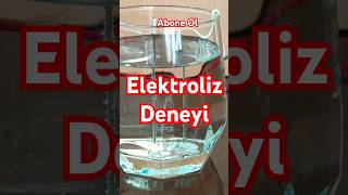 Evde Elektroliz Deneyi Evde Elektroliz Deneyi