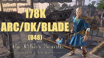 ESO - Arcanist/Dragonknight/Nightblade 178k PvE DPS Build - U48
