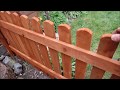 How to build a Garden Fence D I Y.