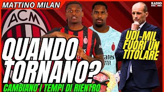 LEAO-MAIGNAN: QUANDO TORNANO? FUORI UN TITOLARE. ALLEGRI CAMBIA | Mattino Milan