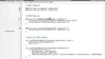13 Xcode 7 Date Property Display Initial Date