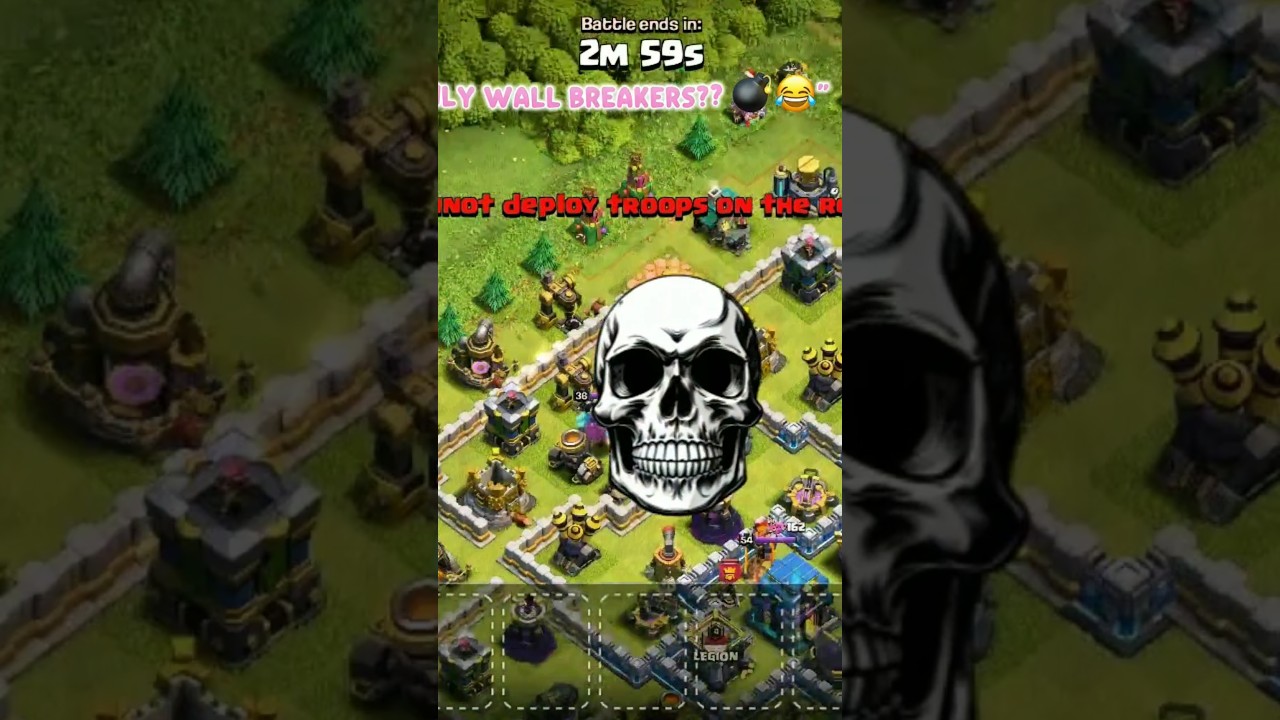 “100 Wall Breakers vs MAX Base 💥 | Clash of Clans”