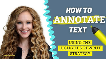 How to annotate text | Highlight & Rewrite