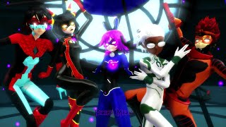 【MMD】Miraculous ☆ Akumatized Heroes (part 2) Transformations「New Villains FANMADE」