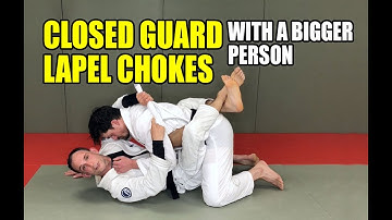 Closed Guard Lapel Choke: Cross Choke Variations For A Bigger Person (BJJ/Jiu-Jitsu/Judo)