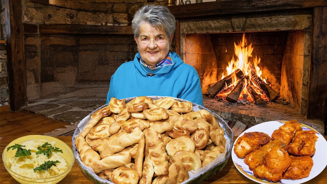Μπακαλιάρος σκορδαλιά και κουλουράκια | Η κυρά Μαρία κρατά ζωντανό το Πάσχα στο χωριό – Video