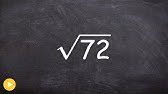 Learn How To Simplify The Square Root Of 48 Youtube
