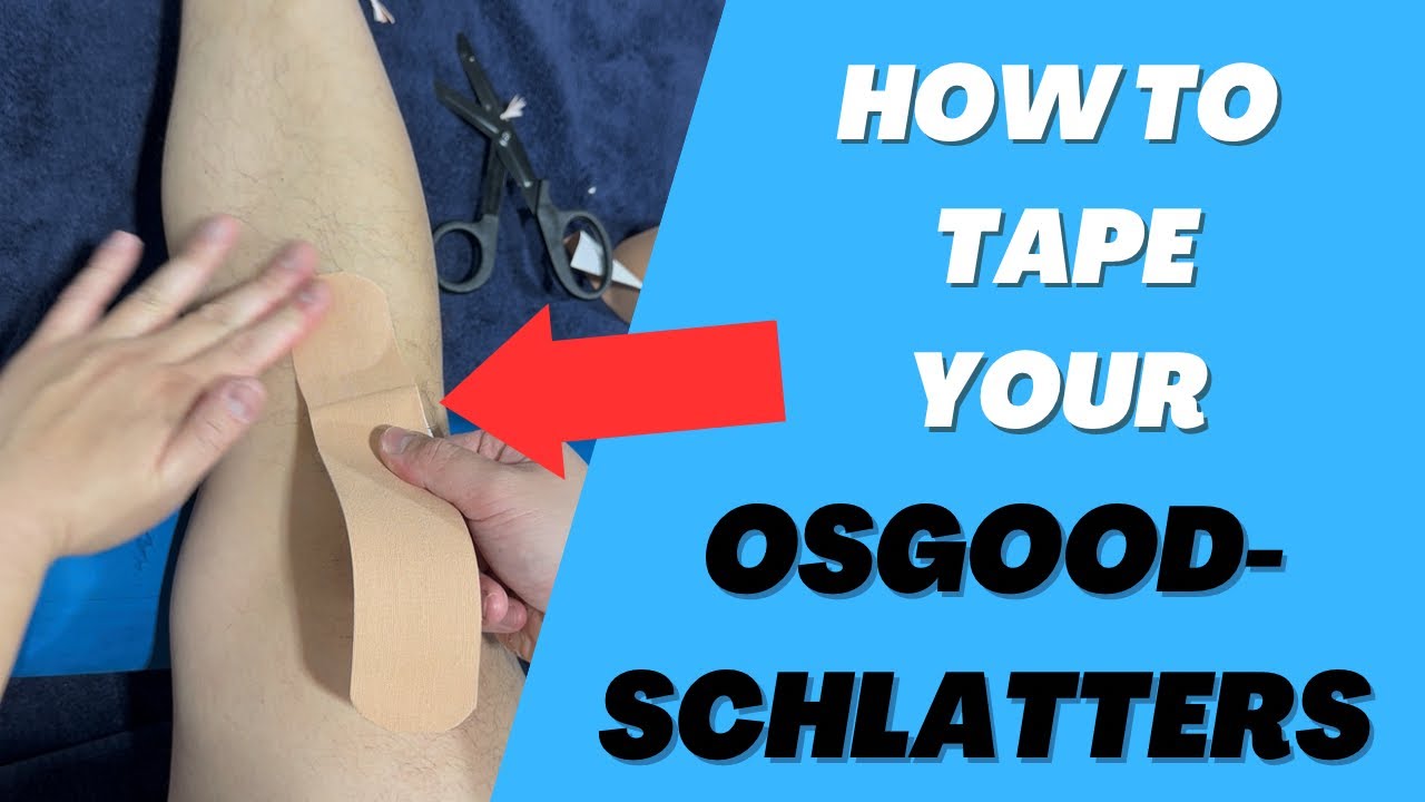 How to tape Osgood Schlatters Disease - YouTube