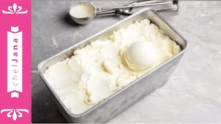 Dairy-free vanilla ice cream⎜No bananas⎜No ice cream machine