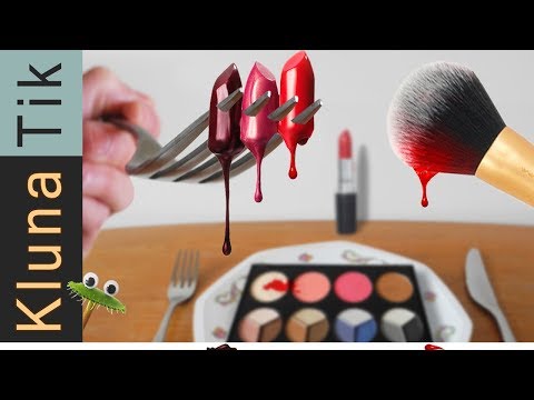 EATING MAKEUP!! ASMR | KLUNATIK COMPILATION | eating sounds no talk MAKE-UP, comiendo maquillaje