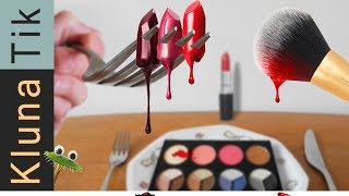 EATING MAKEUP!! ASMR | KLUNATIK COMPILATION | eating sounds no talk MAKE-UP, comiendo maquillaje screenshot 2