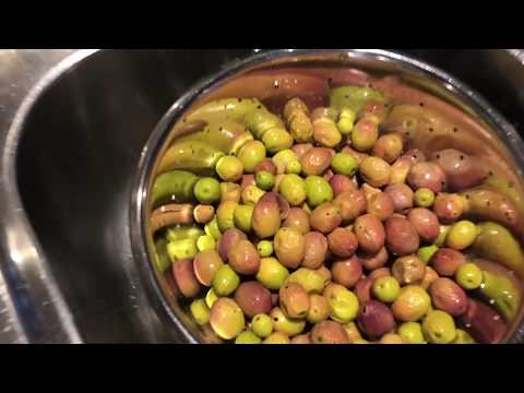 How to Cure olives quicker. How to make raw Olives delicious and edible.