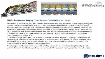 CFD for Datacenters Keeping Computational Clusters Clean and Happy
