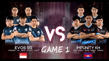IMP VS EVOS SG GAME 1 | MSC 2021 PLAYOFF DAY 1 | MLBB