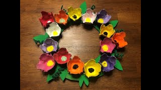 S1E7 - Egg Carton Flower Wreath