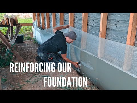 Log Cabin Renovation | Reinforcement of Foundation Insulation/ Preparations for Painting