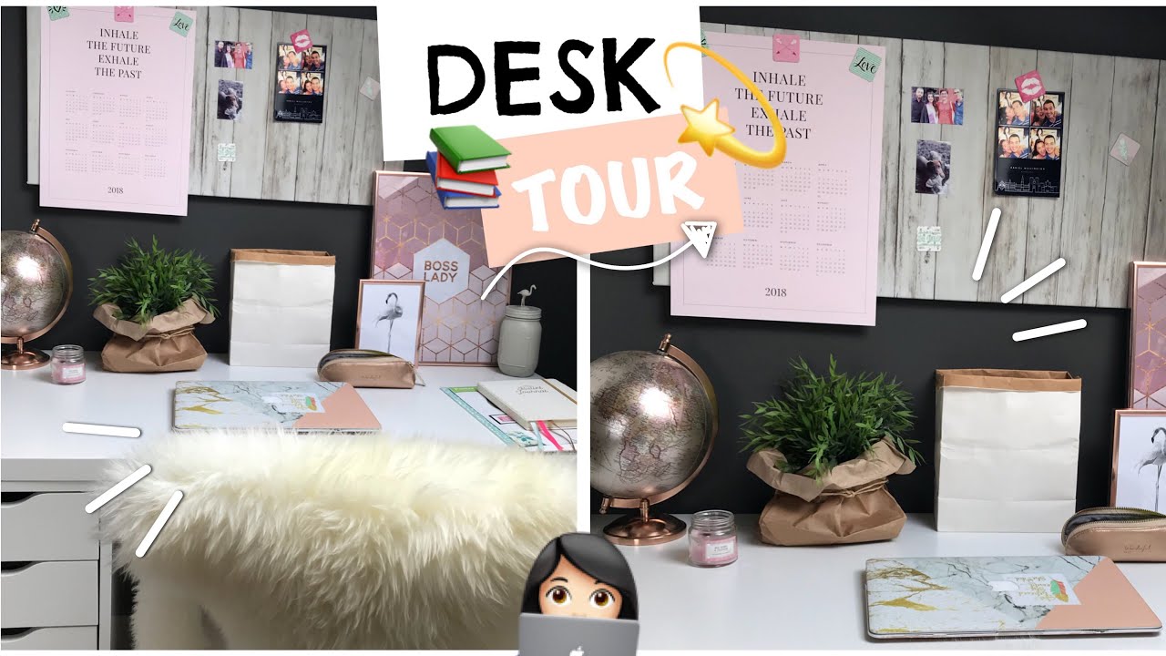 DESK TOUR ▷ Comment j'organise mon bureau ⎜2018
