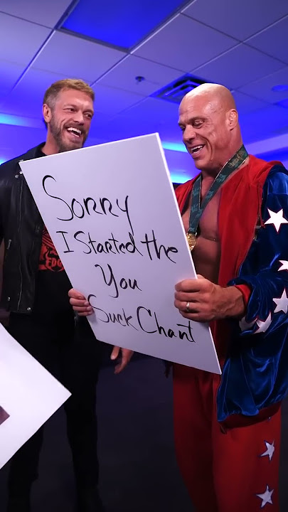 Edge puts one over on Kurt Angle again 20 years later! #short #wweraw
