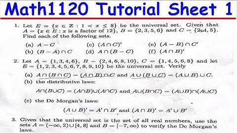 SET THEORY PRACTICE QUESTIONS 1-2025