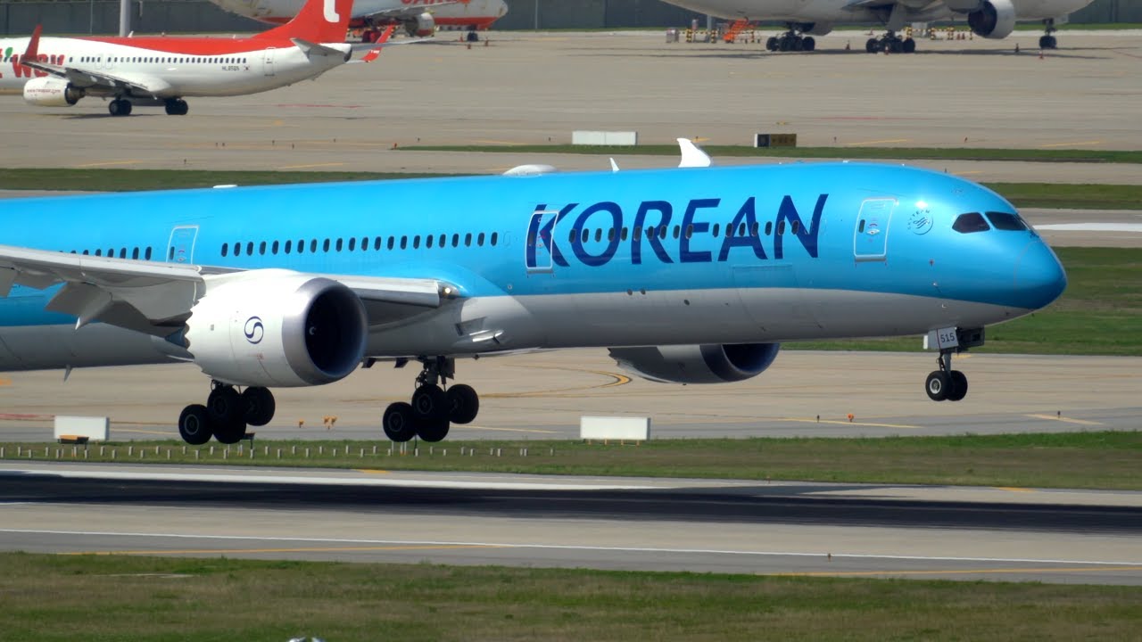 4K | ✈️Incheon Airport 60 Planes Takeoffs & Landings in 1 Hour – 인천공항 1시간 비행기 이착륙 모음🛬