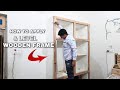 How to make & apply wall wardrobe frame .....||@superwoodwork  ||wall wardrobe frame