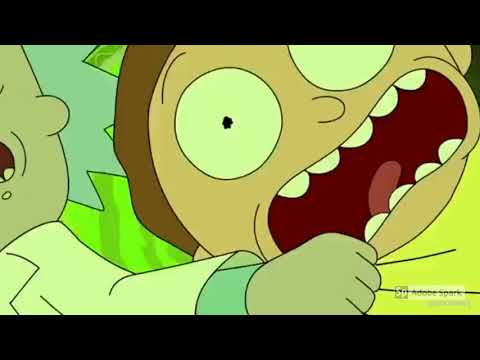 Rick and Morty Jump Into A Vat Of Acid And Die